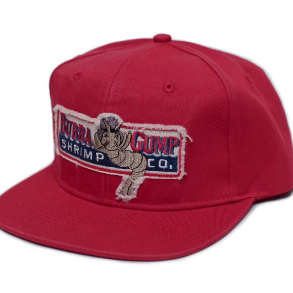Bubba Gump Shrimp Co. Unisex-Adult One Size Embroidered Distressed Cap Red - Picture 1 of 2